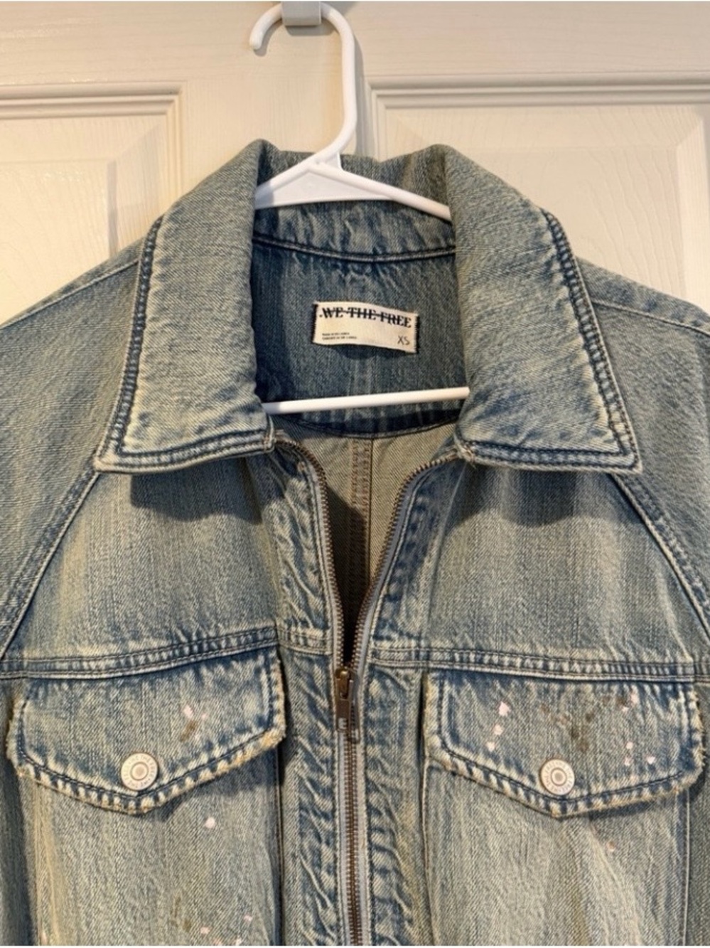 We The Free Light Denim Short Utility Romper - Picture 6 of 8